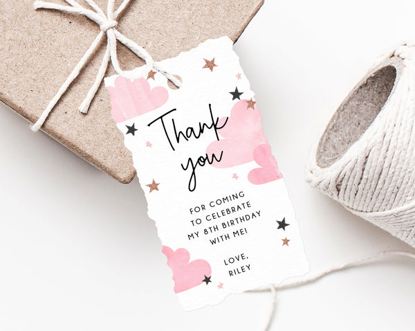 Slumber Party Favor Tag Template, Sleepover Thank You Tag, Sweet Dreams Birthday Party Favor Tag, Gift Tag, Dream Themed, Templett