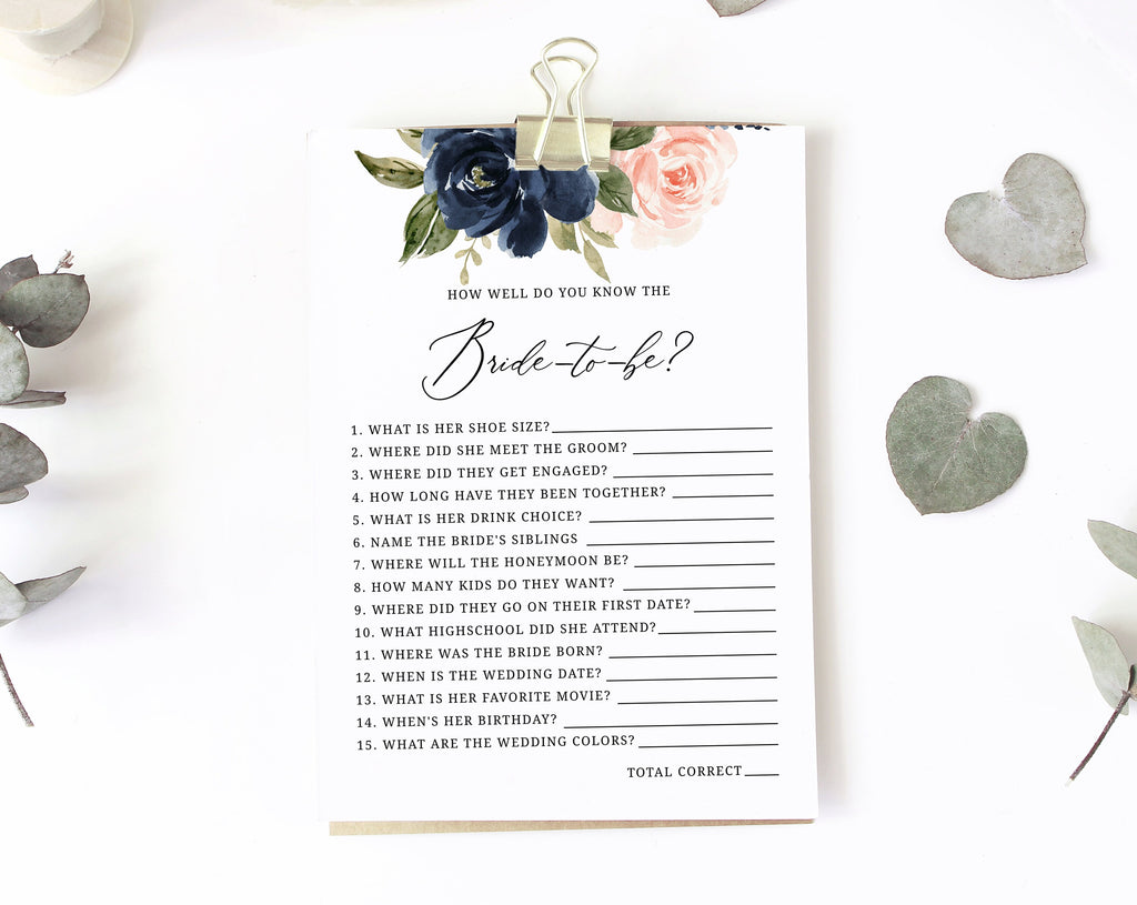 What type of paper should you print bridal shower games on?