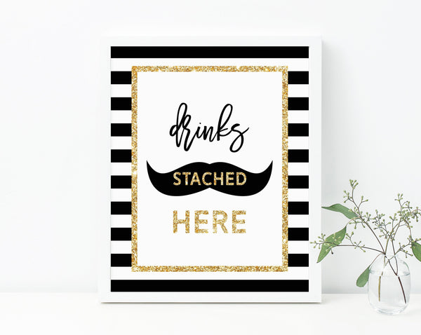 INSTANT DOWNLOAD Mr. Onederful Drinks Stached Here Sign, First Birthday Party Drnks Sign, Mr. Onederful Bar Sign, B02