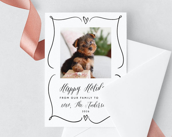 Christmas Photo Card Template, Holidays Card Template, Printable Christmas Card, Editable Template, Instant Download, Templett