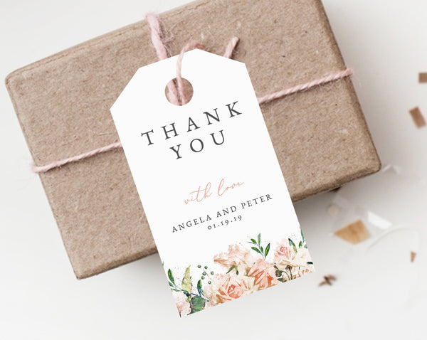INSTANT DOWNLOAD Favor Tags, Thank You Tag, Wedding Favor Tag