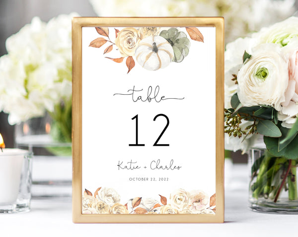 fall-wedding-table-number-template-printable-warm-rustic-floral-weddi-paperandthings for Downloadable Free Printable Table Numbers Template Fall Wedding Table Number Template, Printable Warm Rustic Floral Weddi | paperandthings for Downloadable Free Printable Table Numbers Template