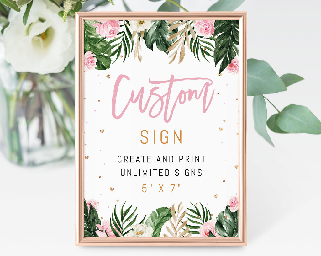 Editable Two Wild Custom Sign Template, DIY Printable Unlimited Signs ...