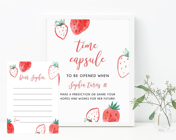 berry-time-capsule-sign-template-printable-strawberry-themed-time-cap-paperandthings for First Birthday Time Capsule Printable Free Berry Time Capsule Sign Template, Printable Strawberry Themed Time Cap | paperandthings for First Birthday Time Capsule Printable Free