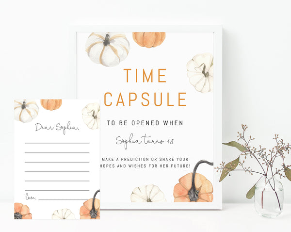 pumpkin-time-capsule-sign-template-printable-pumpkin-themed-time-caps-paperandthings for Free Printable 1st Birthday Time Capsule Letter Pumpkin Time Capsule Sign Template, Printable Pumpkin Themed Time Caps | paperandthings for Free Printable 1st Birthday Time Capsule Letter